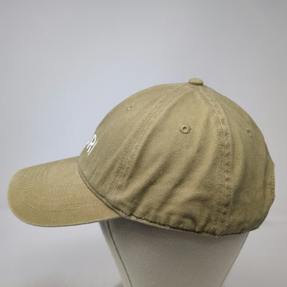 Vuori Baseball Cap Brown White One Size Slideback Strap Embroidered Logo Hat