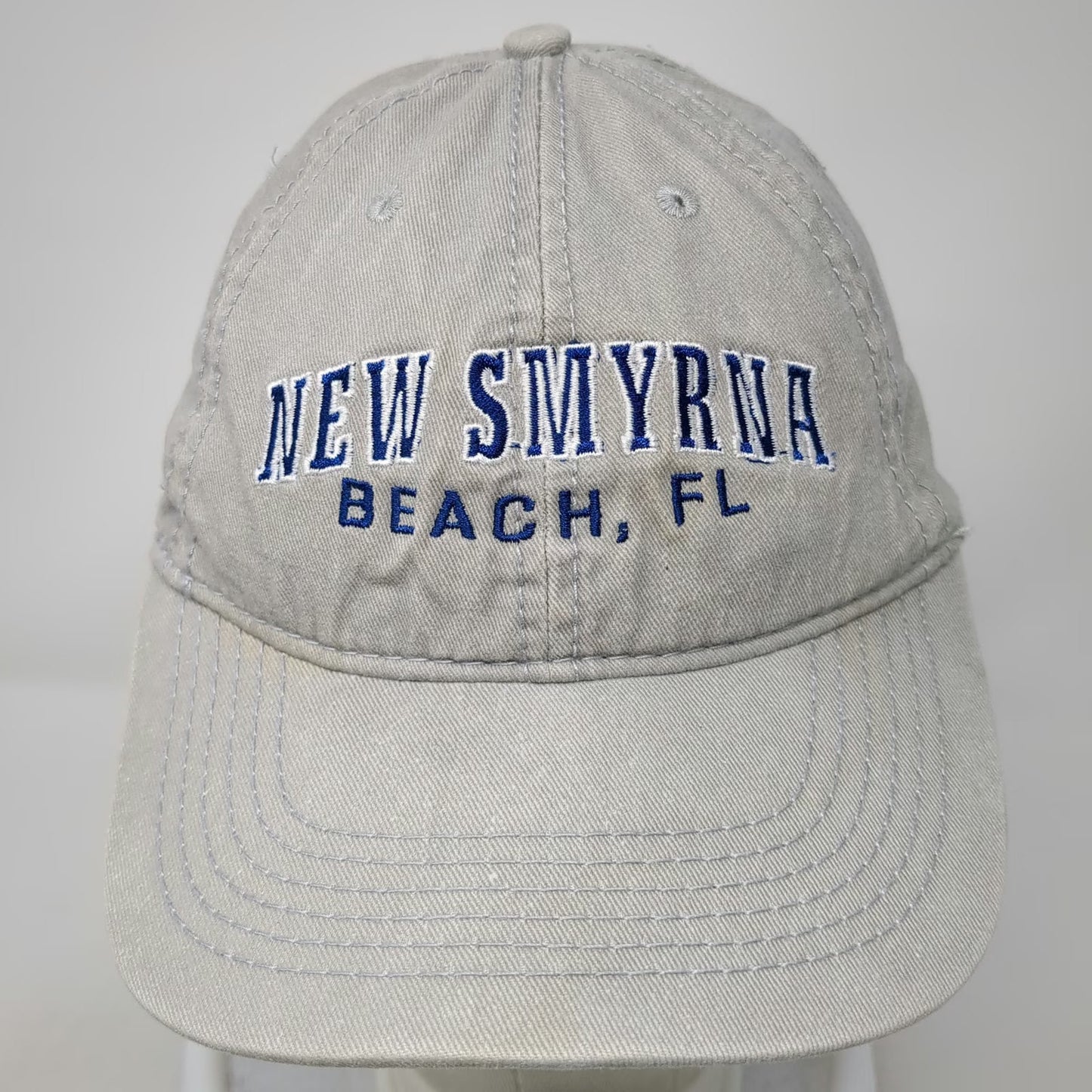 ESY Baseball Cap Gray One Size New Smyrna Beach FL Florida Cotton Slideback Hat