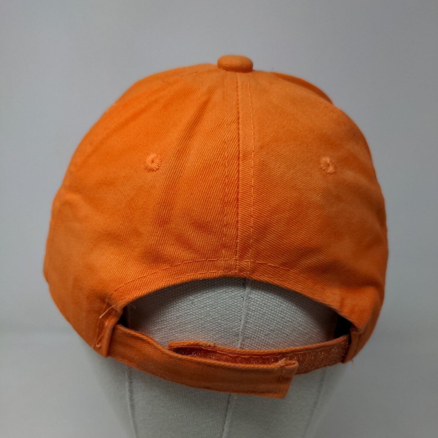 Bargay Men's Strapback Hat Orange Adjustable Embroidered Pasteur Medical Logo