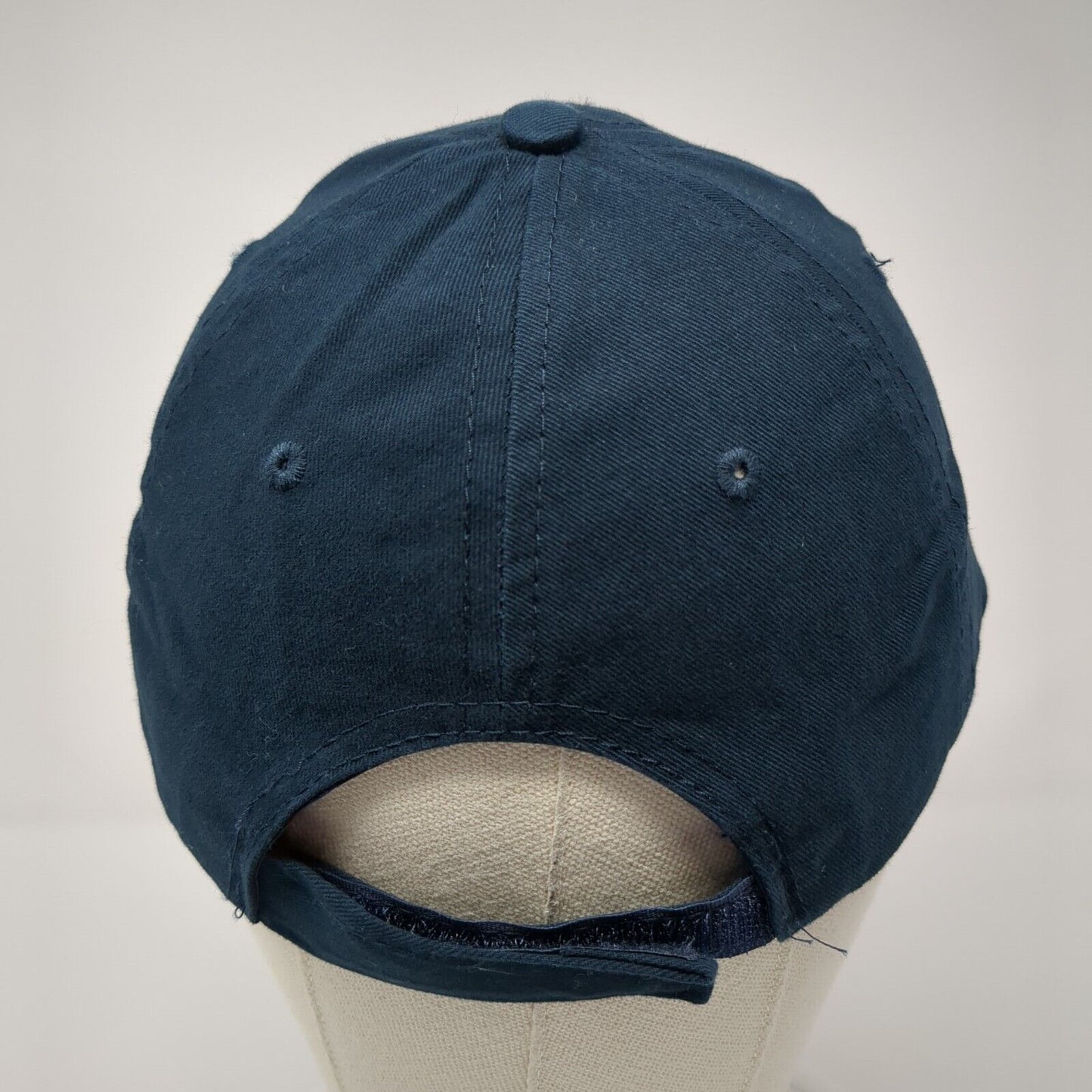 USA American Flag Patch Strapback Hat Blue One Size Eagle Crest 6 Panel