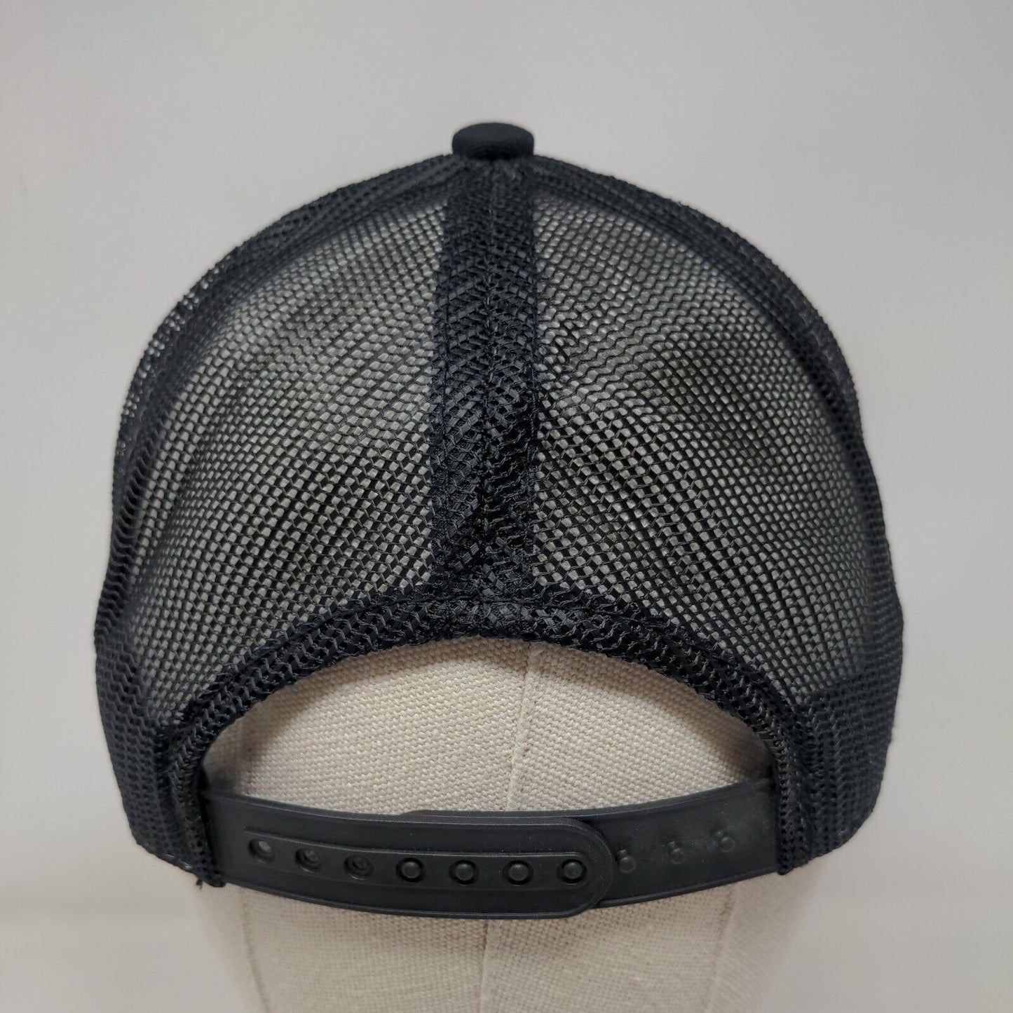 Miracle Snapback Mesh Back Trucker Hat Black OSFM Palm Tree OC Sports