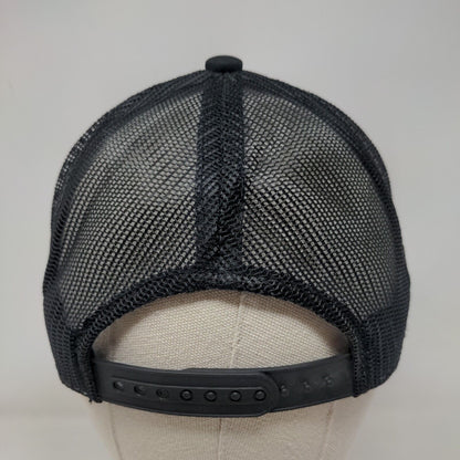 Miracle Snapback Mesh Back Trucker Hat Black OSFM Palm Tree OC Sports