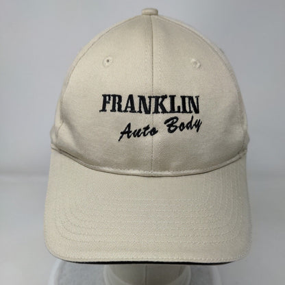Franklin Auto Body Strapback Hat Tan One Size Embroidered Port & Company