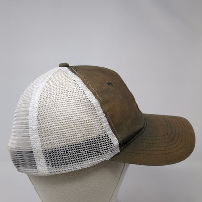 Yellowstone Snapback Trucker Hat Brown One Size Adjustable Mesh Back 6 Panel