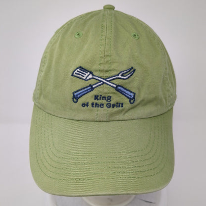 King of the Grill Slideback Hat Green One Size Adjustable Life Is Good