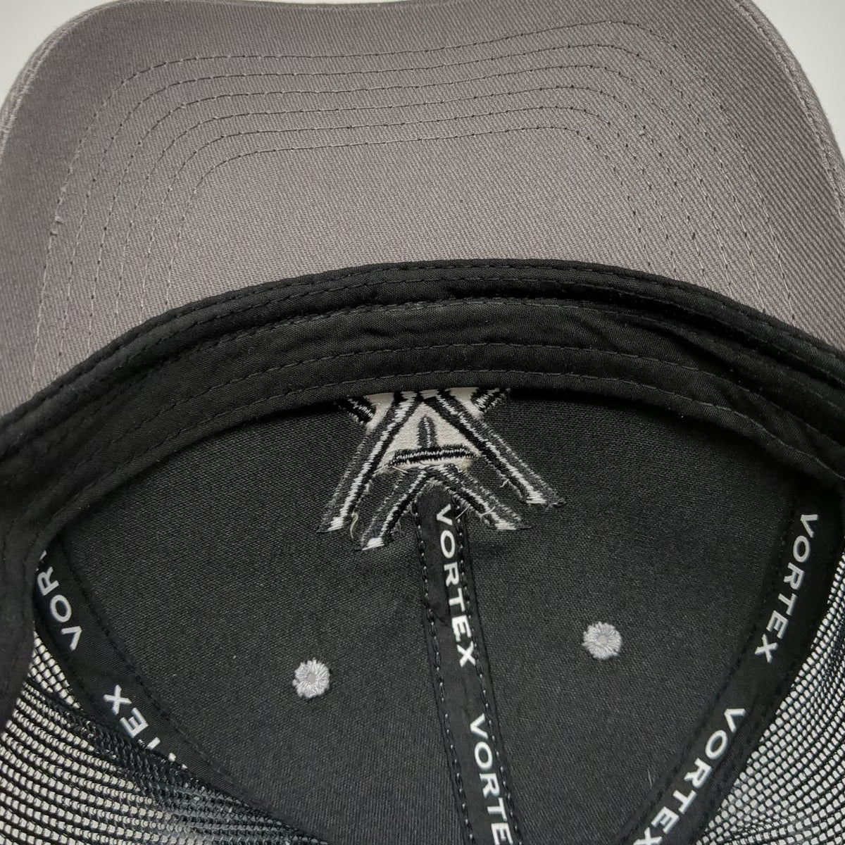 Vortex Trucker Hat Gray Black One Size Mesh Snapback Optics Hunting Outdoor