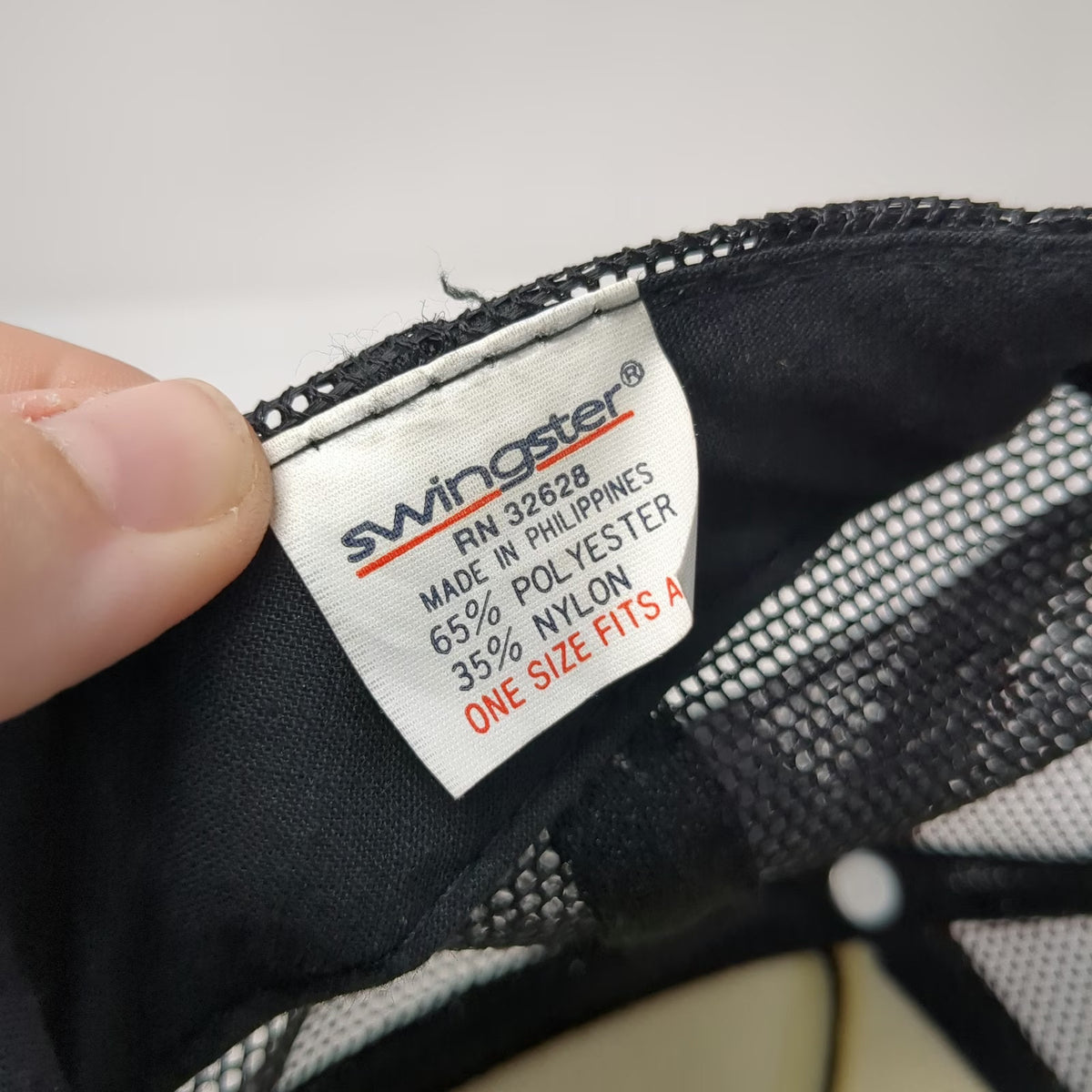 Swingster Trucker Hat Black One Size Havoline Racing Texaco Mesh Snapback