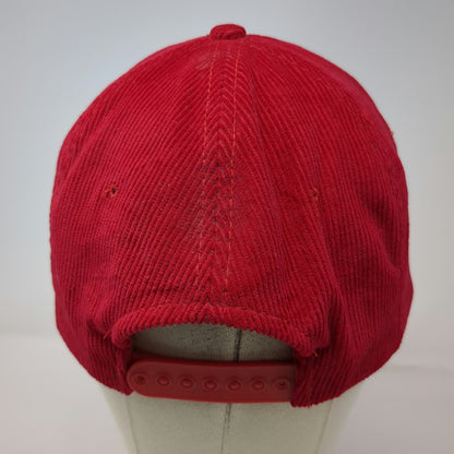 T.I. 5 Panel Red One Size Caesars Corduroy Rope Snapback Gold Logo Casino Hat