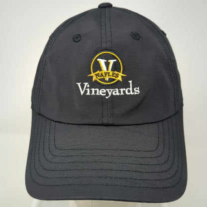 American Needle Naples Vineyards Baseball Cap Black One Size Adjustable Hat