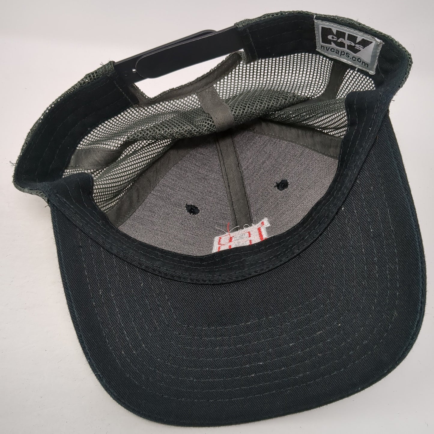 B Snapback Trucker Hat Black One Size Adjustable Embroidered Mesh Back NV Caps
