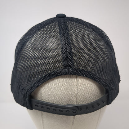 MC Storm Services Trucker Hat Black One Size Adjustable 6 Panel Mesh Back