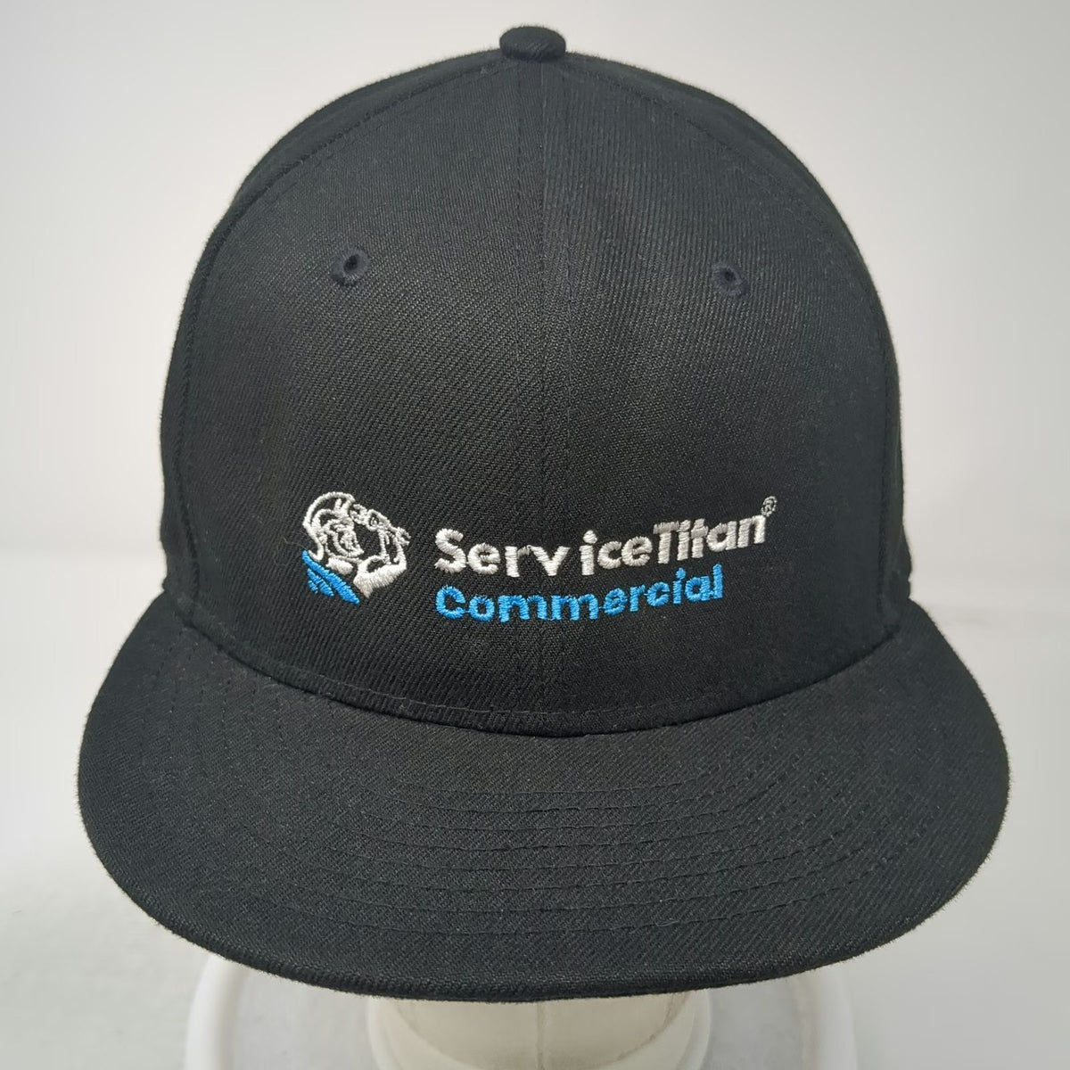New Era Snapback Black Hat One Size ServiceTitan Commercial 9FIFTY Flat Brim