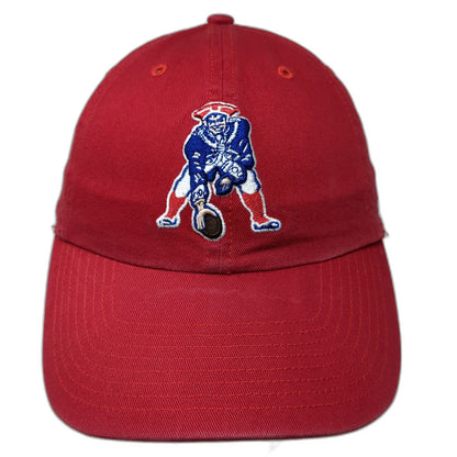 '47 New England Patriots NFL Red One Size Throwback Embroidered Twill Cap Hat