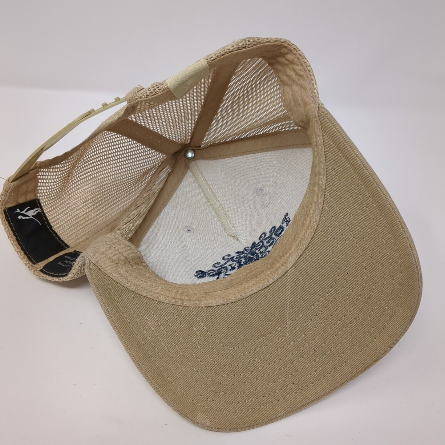 Toes on the Nose Snapback Trucker Hat Tan One Size Mesh Back Adjustable