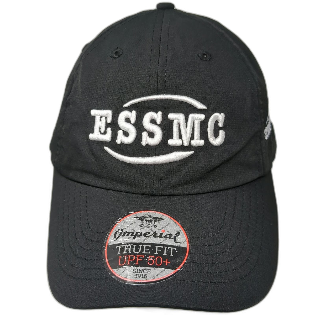 Imperial Baseball Cap Black OSFM ESSMC East Suburban Sports Medicine Hat UPF 50+