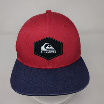 Quiksilver Patch Snapback Hat Multi 55cm Adjustable Colorblock 6 Panel