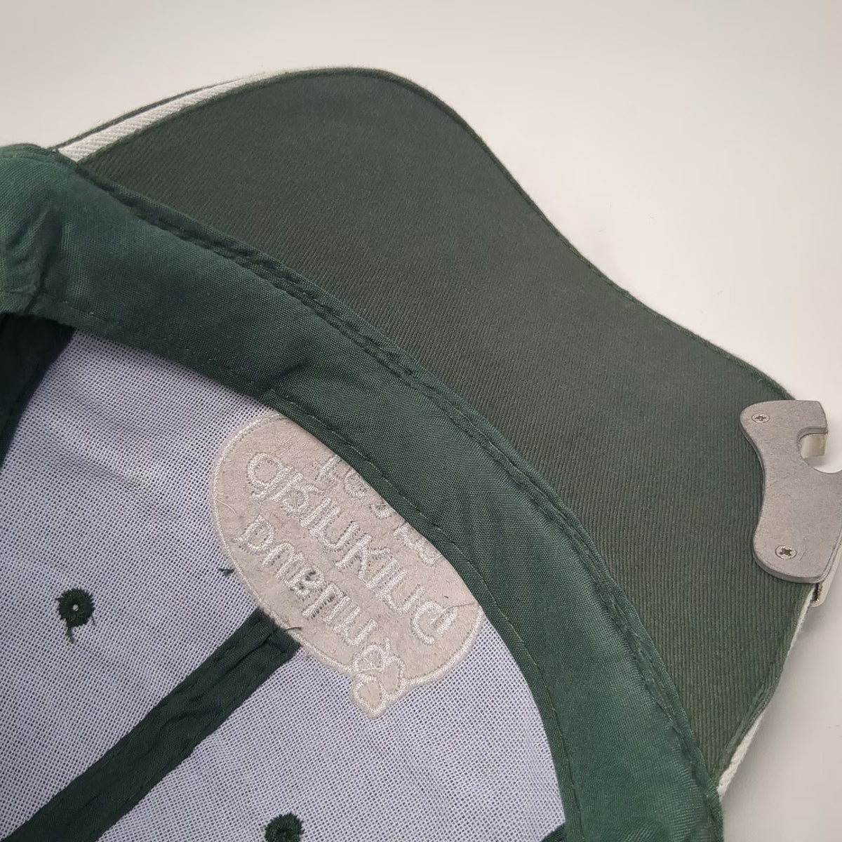 Carrolls Baseball Cap Green One Size Dublin Drinking Team Hat Bottle Opener