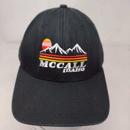 McCall Idaho Snapback Hat Black OSFA Solid Embroidered Outdoor Cap