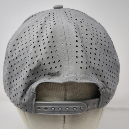 Six Hats Trucker Hat Gray OSFM Laser Perforated Snapback Rope Brim Performance
