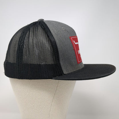 Kimes Ranch Trucker Hat Black One Size Mesh Back Snapback Scottsdale Flat Brim