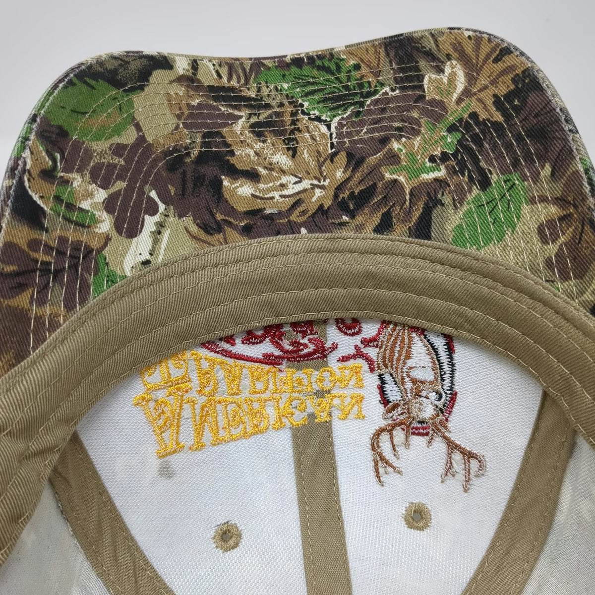 Bealls Outlet Baseball Cap Brown OSFM American Tradition Deer Camo Strapback Hat