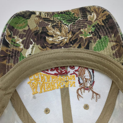 Bealls Outlet Baseball Cap Brown OSFM American Tradition Deer Camo Strapback Hat