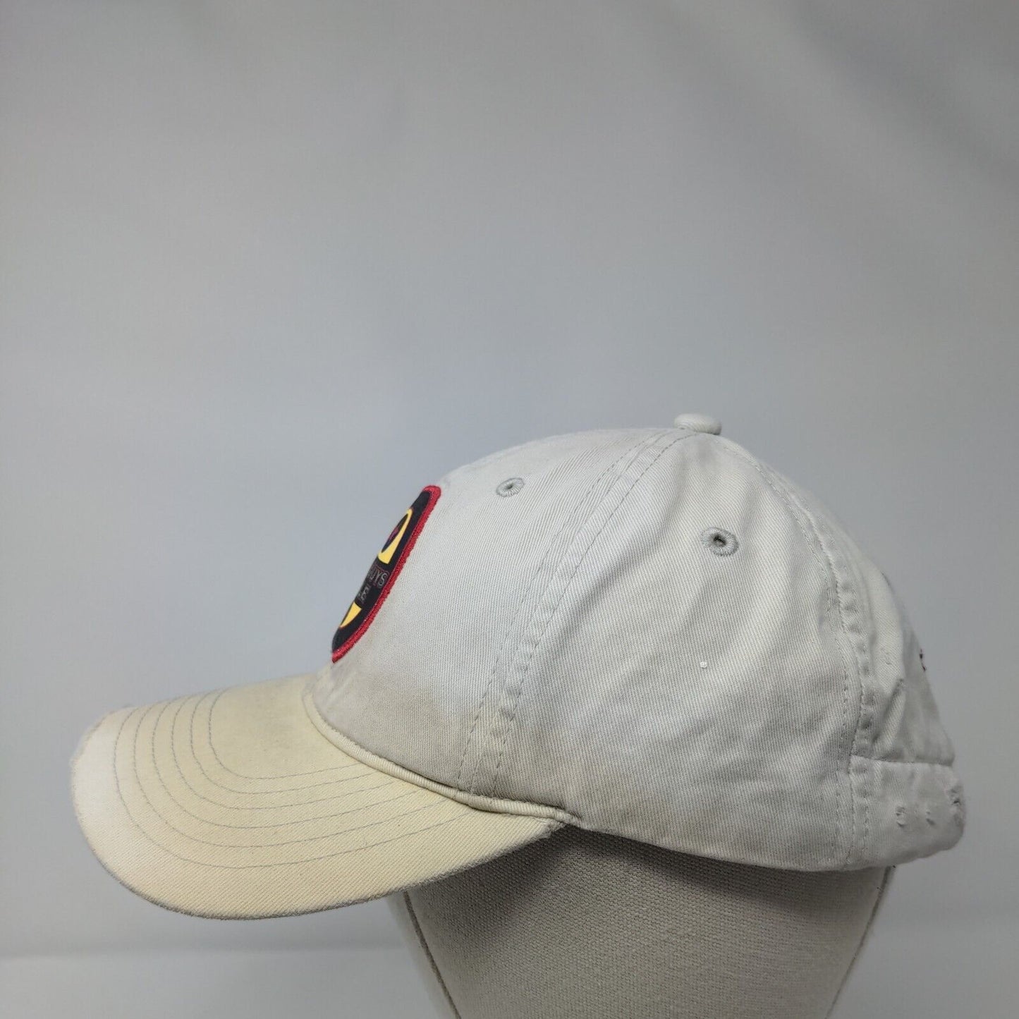 Old Guys Rule Slideback Hat Tan One Size Solid Adjustable Embroidered