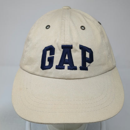 GAP Baseball Cap Beige One Size Blue Embroidered Slideback Hat September 26 1997