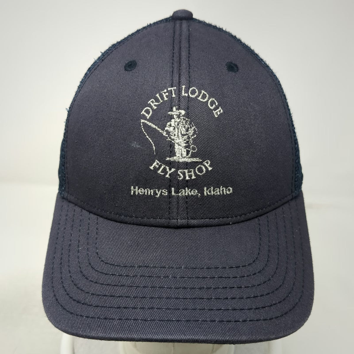 Orvis Trucker Hat Blue One Size Drift Lodge Fly Shop Henrys Lake Idaho Mesh