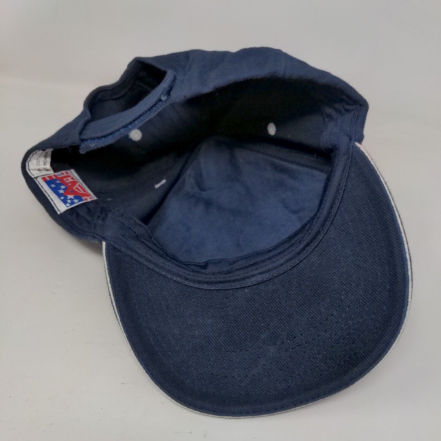 American Eagle Strapback Hat Blue One Size Embroidered Patriotic 6 Panel
