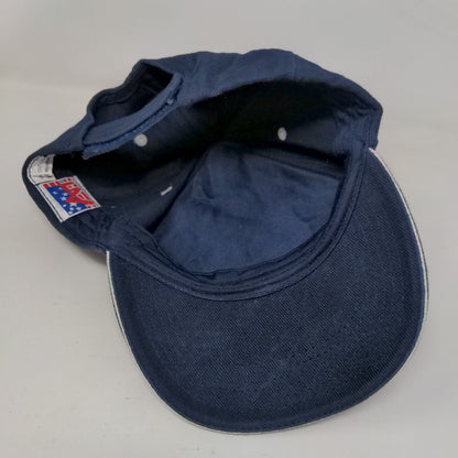 American Eagle Strapback Hat Blue One Size Embroidered Patriotic 6 Panel