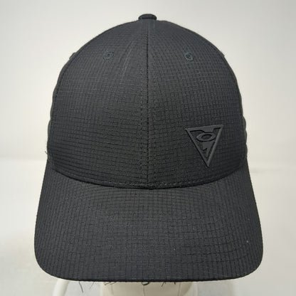 Oakley Baseball Cap Black S-M Flexfit Grid Texture Performance Logo tonal hat