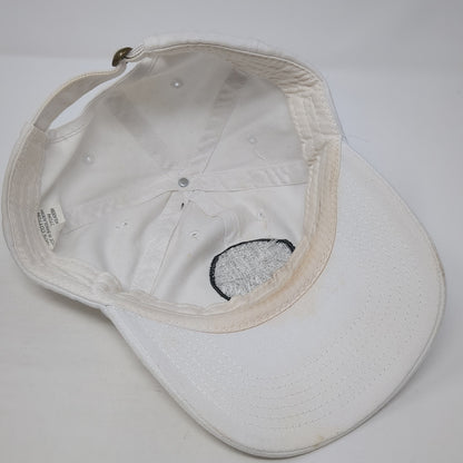 In The Upcoming Slideback Baseball Cap White One Size Adjustable Embroidered