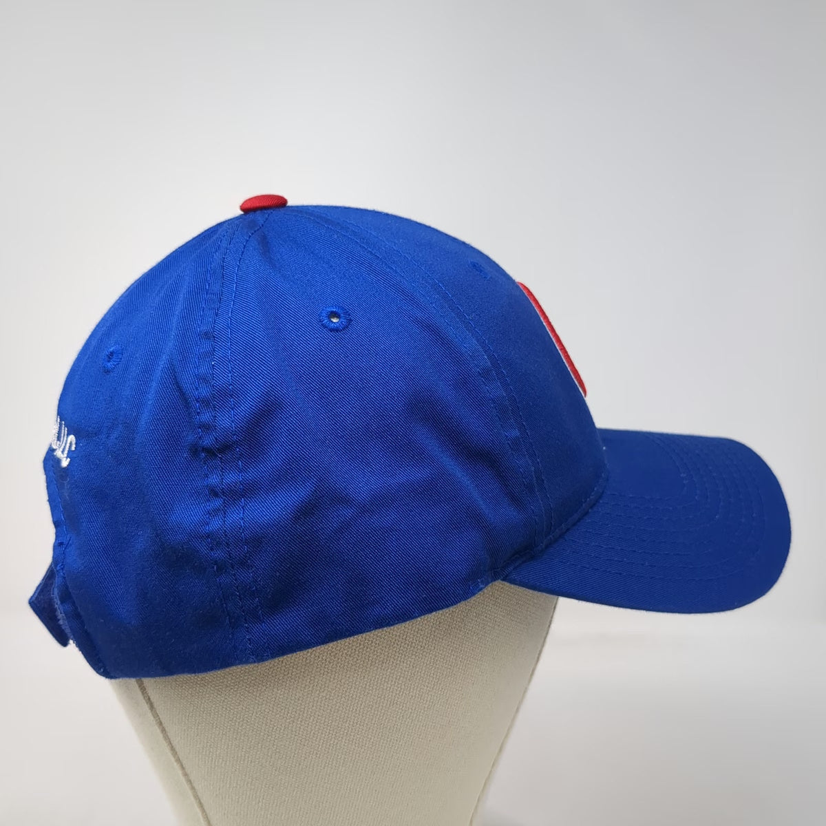 Chicago Cubs MLB Outdoor Cap Baseball Cap Blue One Size Strapback Hat Side Logo