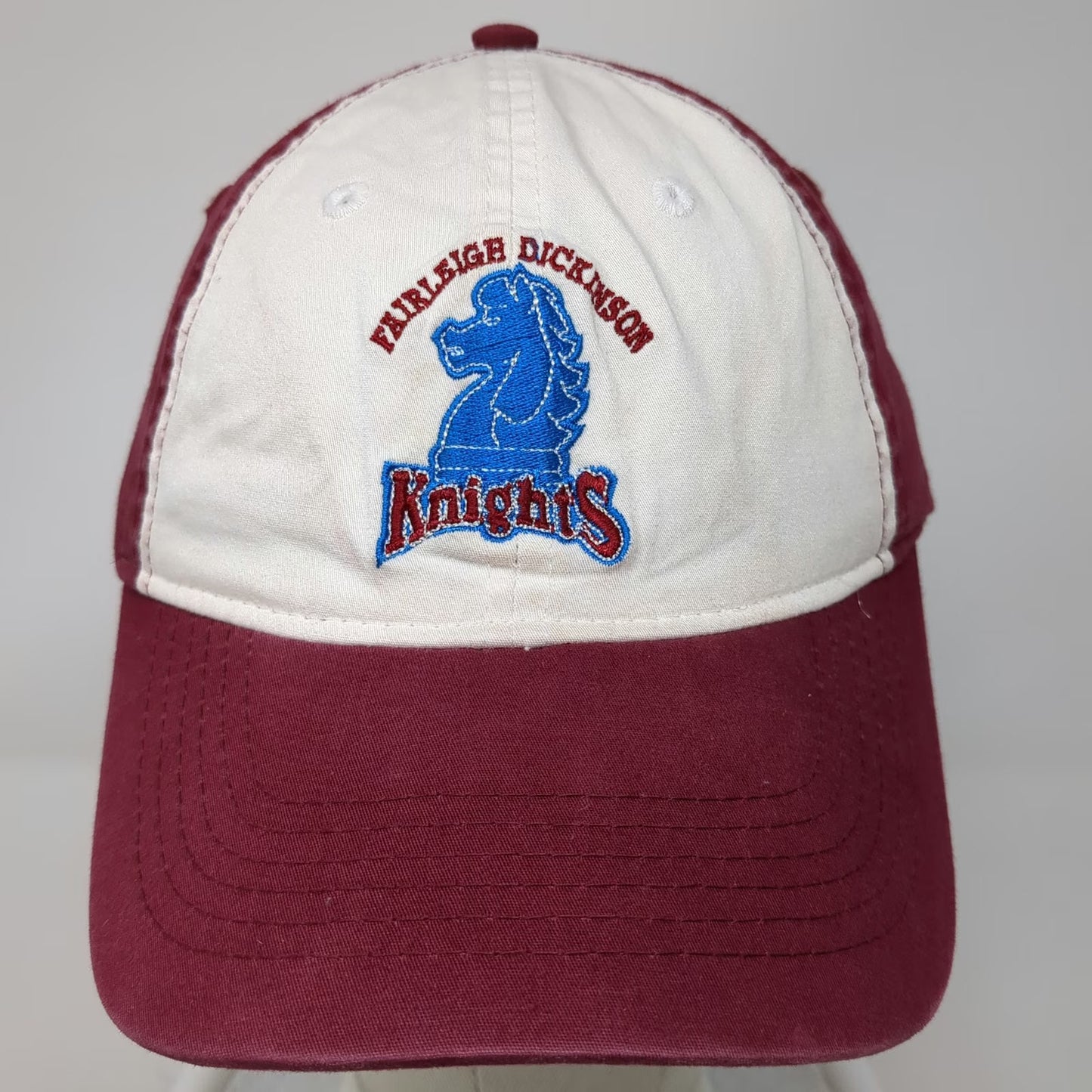 Pacific Headwear Baseball Cap Red OSFM Fairleigh Dickinson Knights Mascot Hat