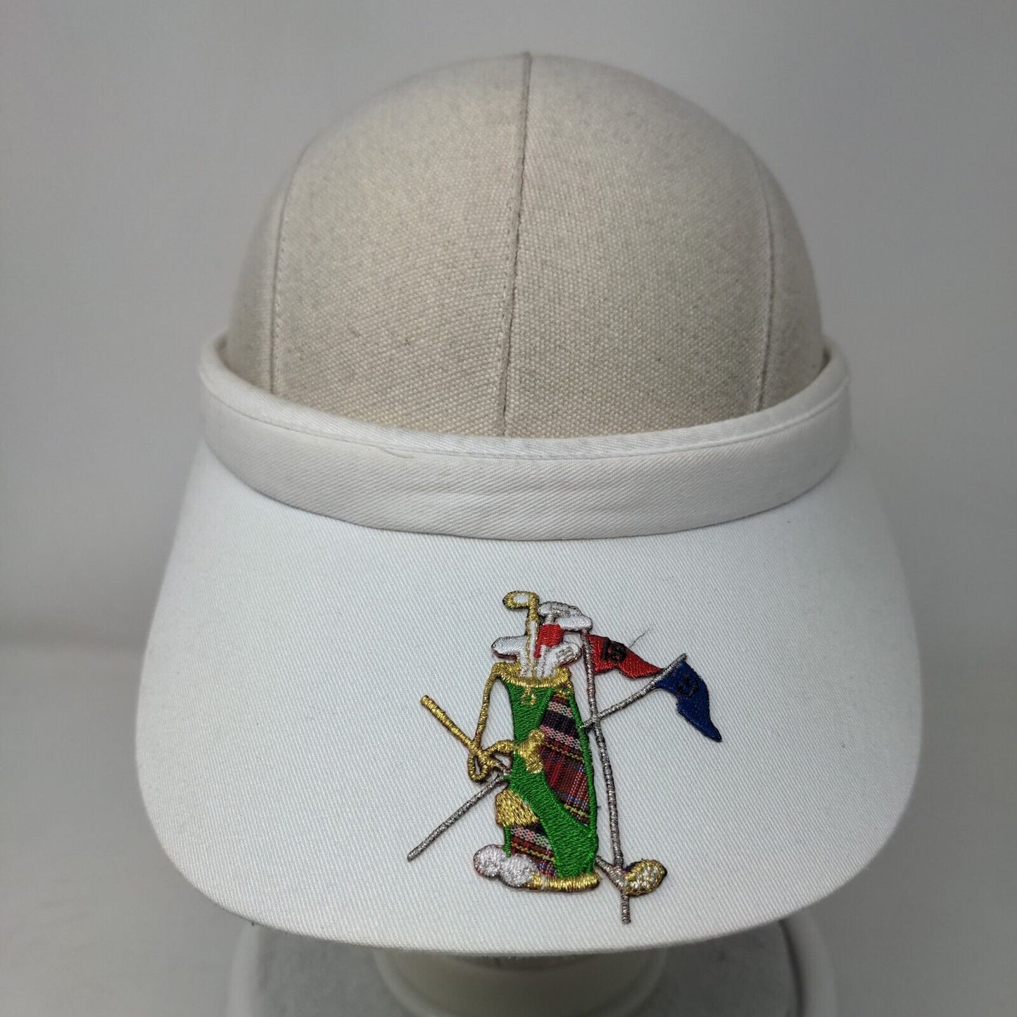 Golf & Tennis Headwear Clip On Sun Visor Hat White One Size Golf Club Patch