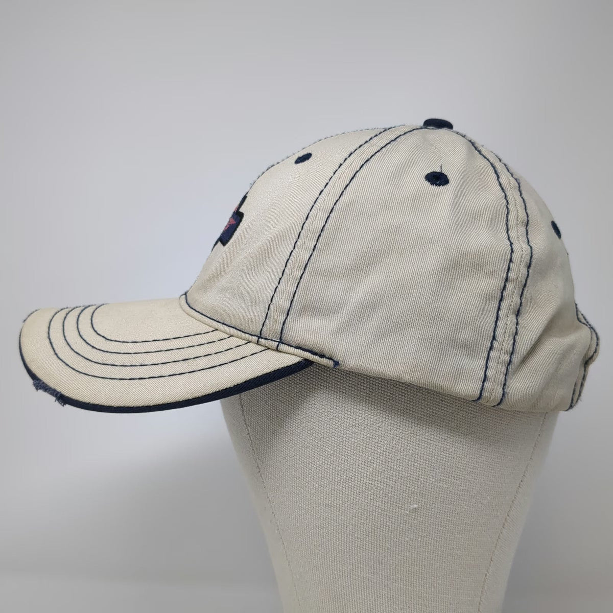 Baseball Cap Beige Blue One Size GP 09 MotoGP Centennial IMS Motor Speedway Hat