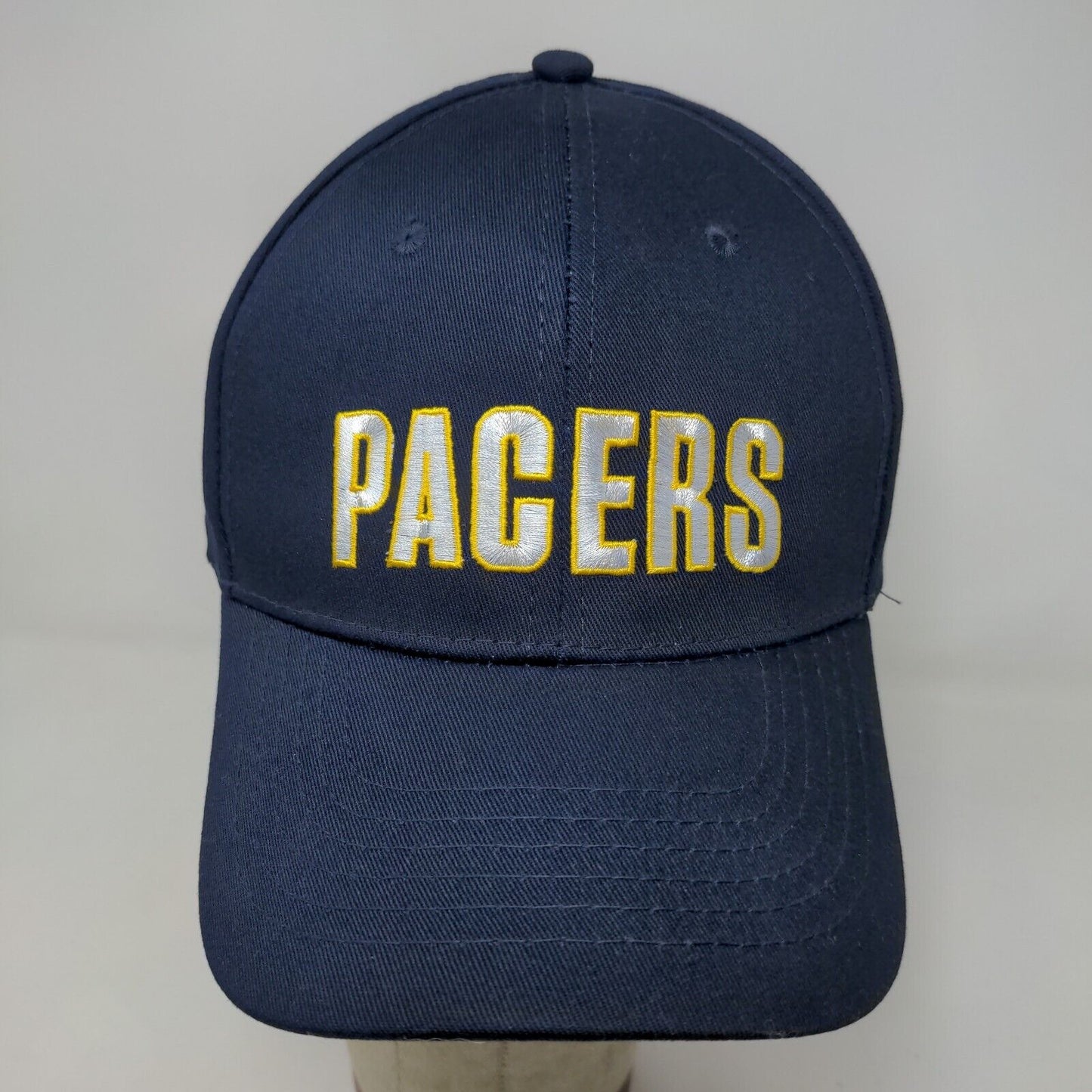 Indiana Pacers Men's Strapback Hat Blue Adjustable Lucas Oil Embroidered Logo