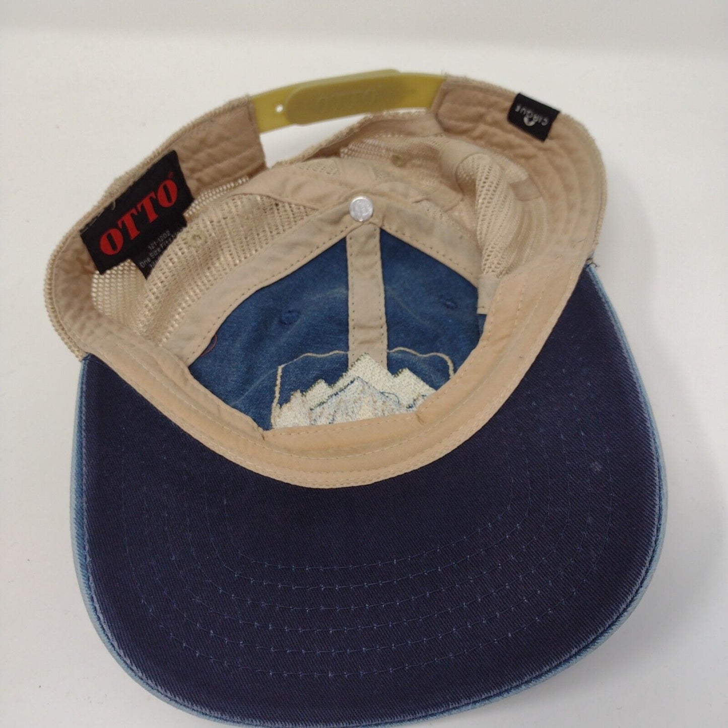 Cirque Snapback Trucker Hat Multicolor OSFA Adjustable Mesh Back Denim Otto