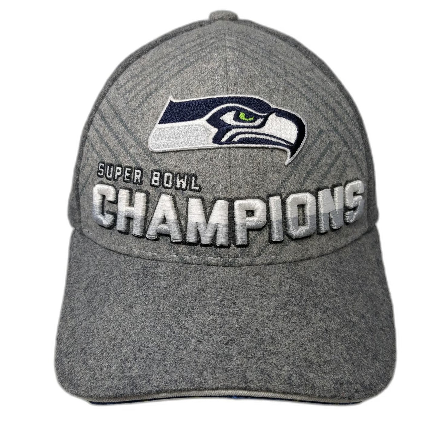 New Era Seattle Seahawks NFL Super Bowl XLVIII Champions Gray Baseball Cap OSFM