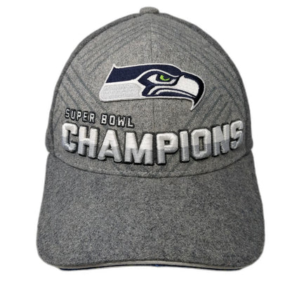 New Era Seattle Seahawks NFL Super Bowl XLVIII Champions Gray Baseball Cap OSFM