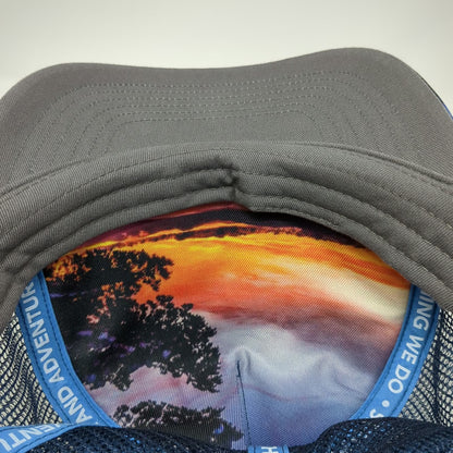 Bigtruck Trucker Hat Blue Orange One Size Squaw Valley Alpine Meadows Sunset