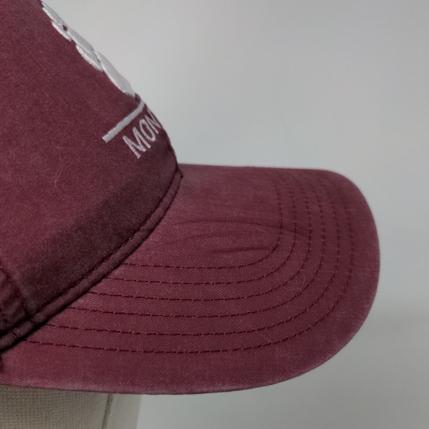Montana Slideback Hat Red One Size Adjustable Embroidered Legacy