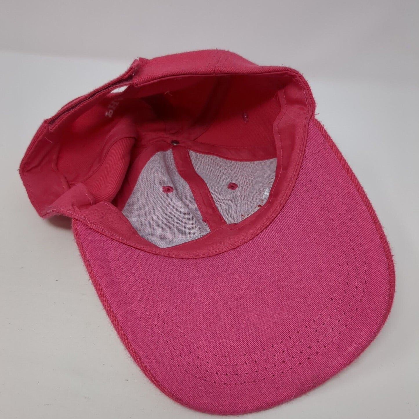 I Love Koh Yao Phang Nga Strapback Hat Pink One Size Adjustable 6 Panel