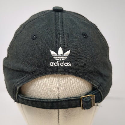Adidas Trefoil Logo Baseball Cap Black White One Size Slideback Cotton Hat