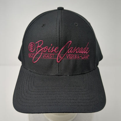 Boise Cascade Snapback Hat Black Large Pro Twill Richardson 6 Panel