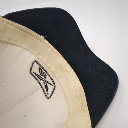 Reebok Strapback Hat White One Size Adjustable Embroidered 6 Panel Cotton