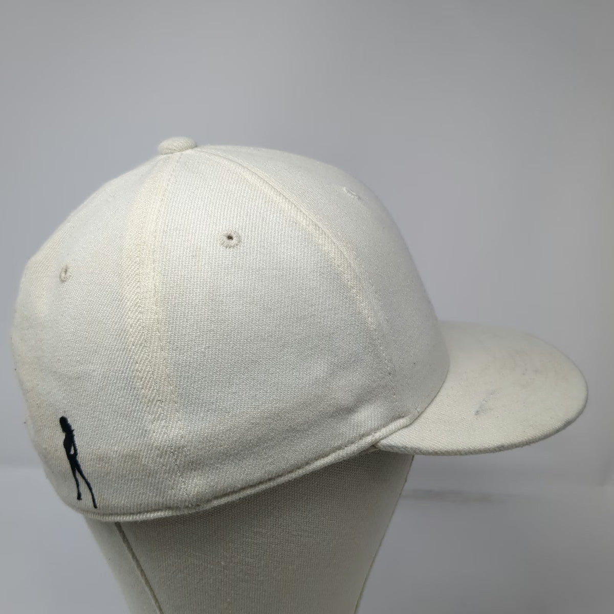 Skin Industries Baseball Cap White 7 1/4 Fitted Pinup Girl Filigree Graphic Hat