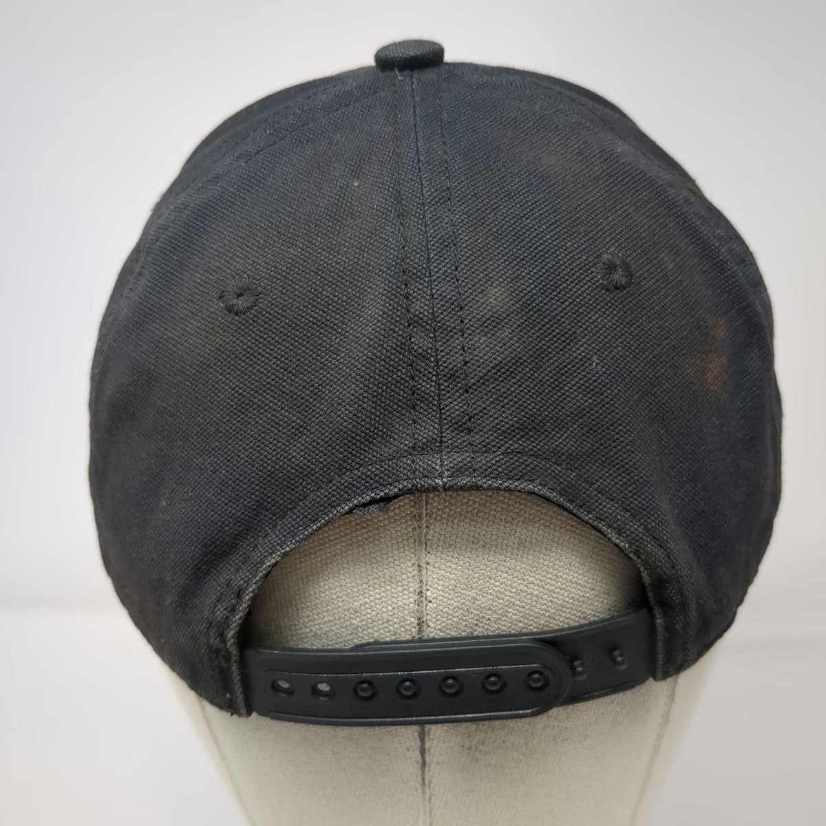 Dickies Snapback Black One Size Genuine Logo Patch Cotton Workwear 6 Panel Hat