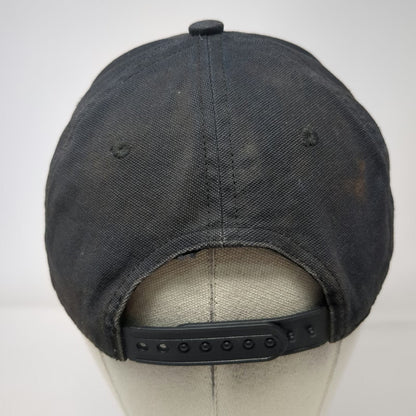 Dickies Snapback Black One Size Genuine Logo Patch Cotton Workwear 6 Panel Hat